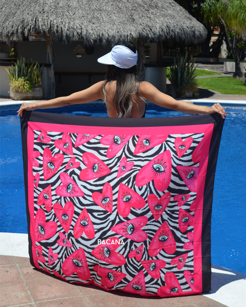 Pareo Zebra Fucsia